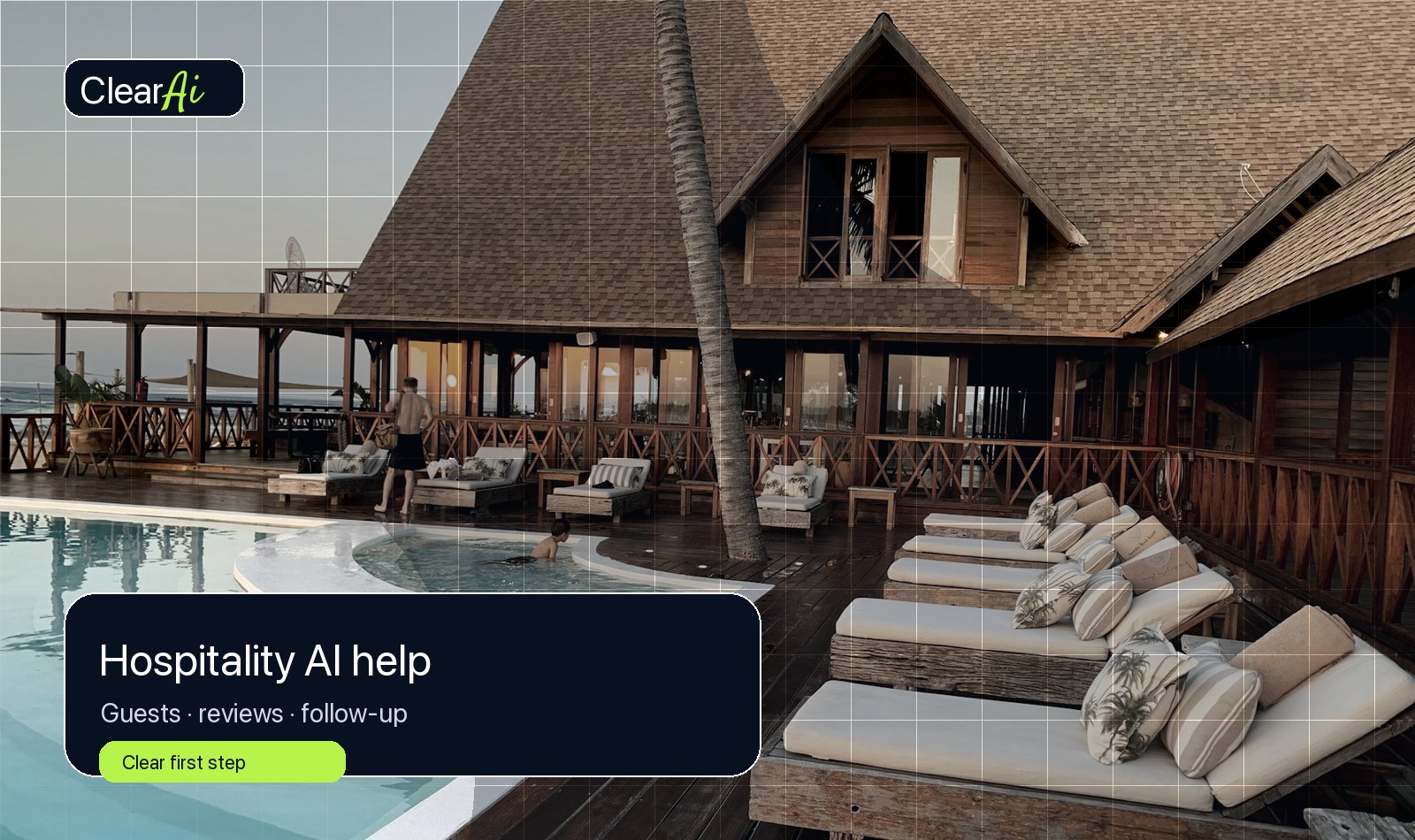 ClearAi visual for Hospitality AI help