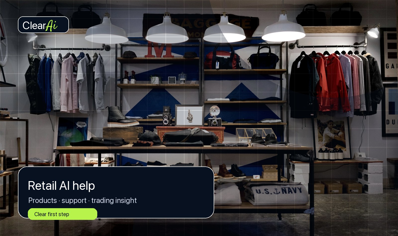 ClearAi visual for Retail AI help
